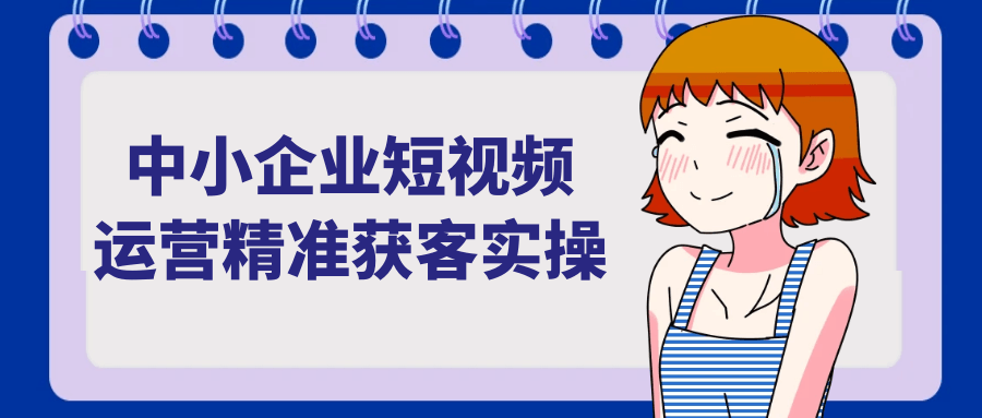 中小企业短视频运营精准获客实操-润格副业网-每天分享热门副业赚钱项目