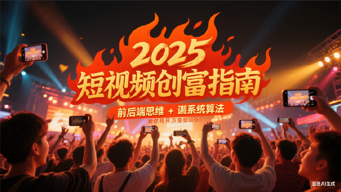 2025短视频创富指南，前后端思维 + 系统算法，教你月入过万变现路径-润格副业网-每天分享热门副业赚钱项目