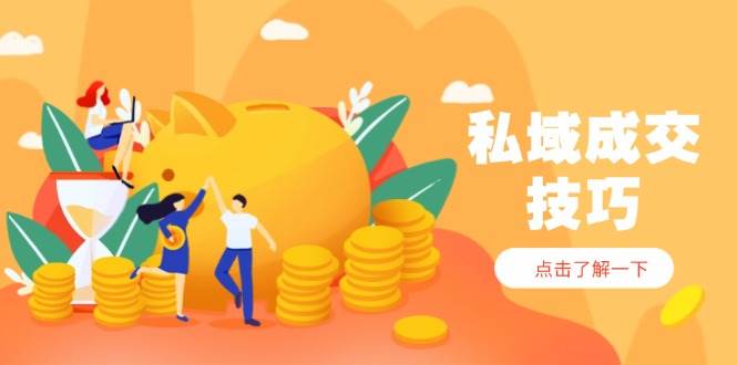 (14601期)私域成交技巧,帮你从入门到精通,破解四大痛点,快速变现,轻松收钱-润格副业网-每天分享热门副业赚钱项目