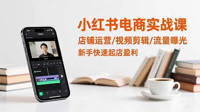 （16536期）小红书电商实战课：店铺运营/视频剪辑/流量曝光，新手快速起店盈利-润格副业网-每天分享热门副业赚钱项目