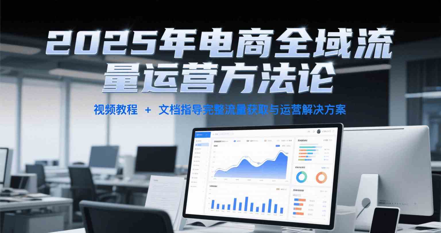 2025年电商全域流量运营方法论，视频教程+文档指导完整流量获取与运营解决方案-润格副业网-每天分享热门副业赚钱项目