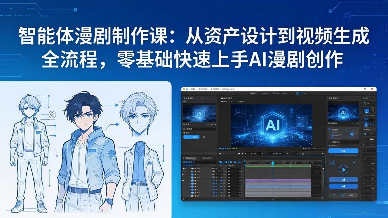 （17709期）智能体漫剧制作课：从资产设计到视频生成全流程，零基础快速上手AI漫剧创作-润格副业网-每天分享热门副业赚钱项目