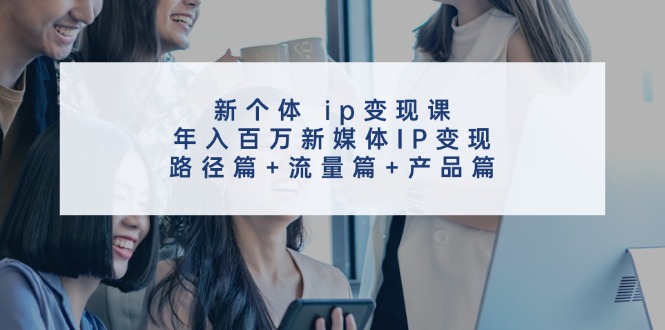 (11971期)新个体 ip变现课,年入百万新媒体IP变现,路径篇+流量篇+产品篇-润格副业网-每天分享热门副业赚钱项目
