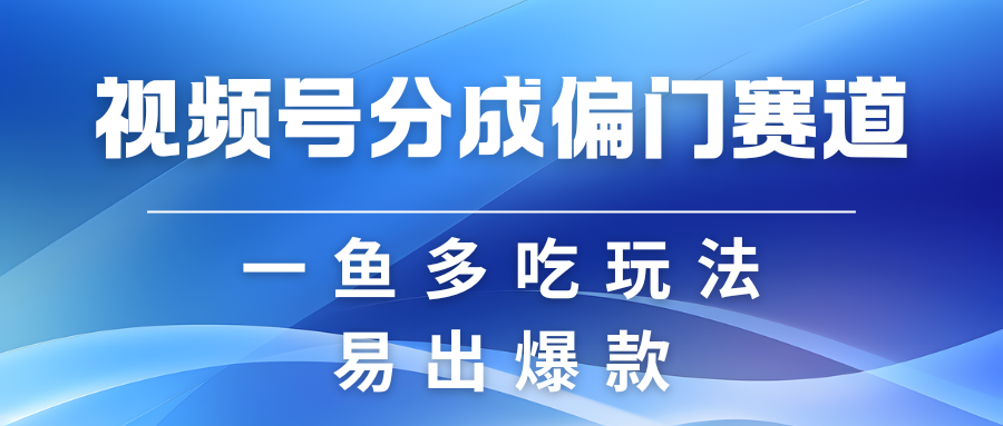 视频号创作者分成计划偏门类目，容易爆流，实拍内容简单易做-润格副业网-每天分享热门副业赚钱项目