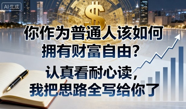 付费文章:你作为普通人该如何拥有财富自由?认真看耐心读,我把思路全写给你了-润格副业网-每天分享热门副业赚钱项目