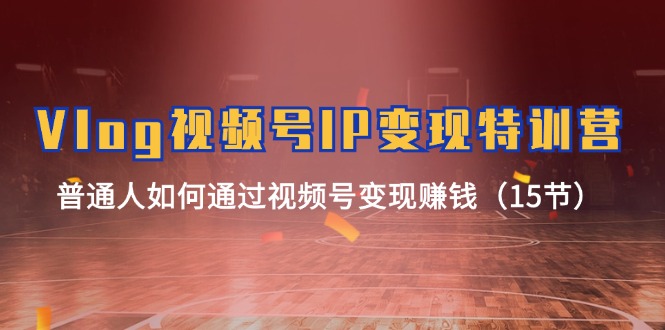 （11654期）Vlog 视频号IP变现特训营，普通人如何通过视频号变现赚钱（15节）-润格副业网-每天分享热门副业赚钱项目