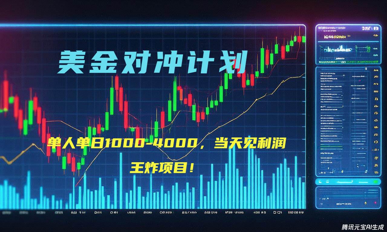 (15333期)2025年最暴力项目“美金先登计划”最新最强对冲战法,每日实际收益1K-4K-润格副业网-每天分享热门副业赚钱项目