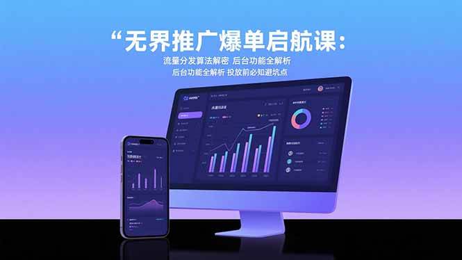 （15567期）无界推广爆单启航课：流量分发算法解密 后台功能全解析 投放前必知避坑点-润格副业网-每天分享热门副业赚钱项目