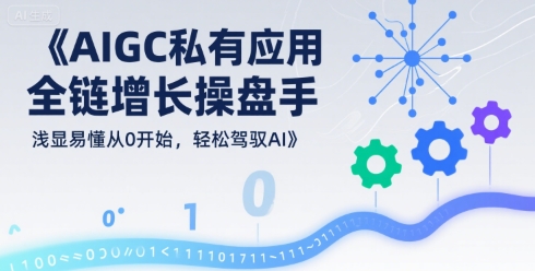 AIGC私有化应用全链增长操盘手,浅显易懂从0开始,轻松驾驭AI-润格副业网-每天分享热门副业赚钱项目