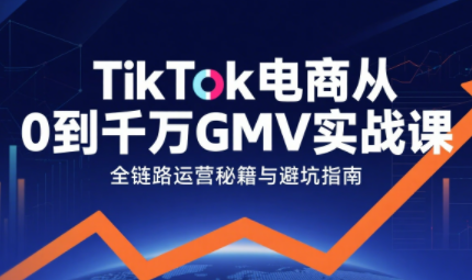 三千老师·TikTok电商从0到千万GMV实战课-润格副业网-每天分享热门副业赚钱项目