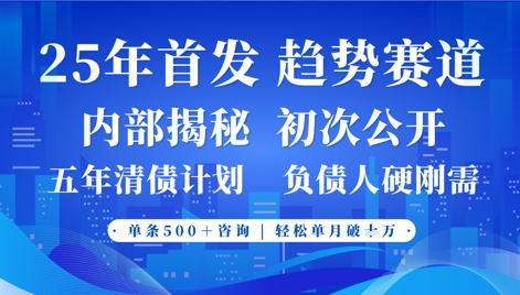 2025年首次公开，真正的事业型赛道，客咨不断，单月轻松破W-润格副业网-每天分享热门副业赚钱项目