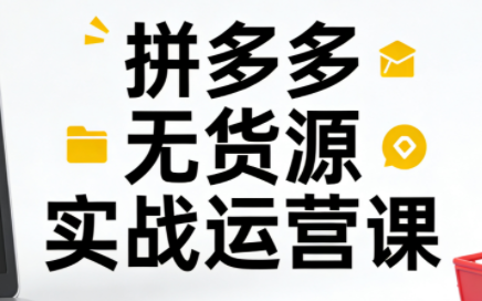 子枫老师·拼多多无货源实战运营课(更新12月)-润格副业网-每天分享热门副业赚钱项目