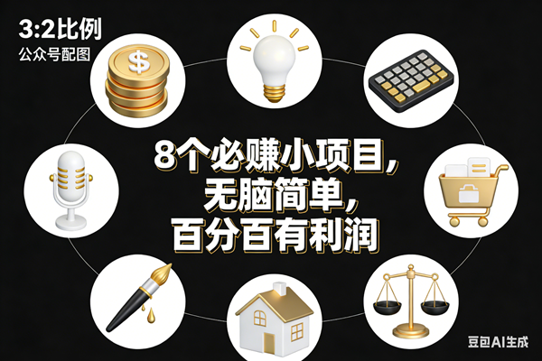 （17101期）8个必赚小项目，无脑简单，百分百有利润，副业首选，日入300+-润格副业网-每天分享热门副业赚钱项目