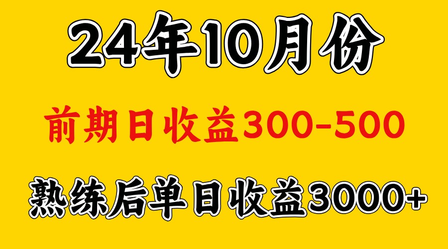 高手是怎么赚钱的.前期日收益500+熟练后日收益3000左右-润格副业网-每天分享热门副业赚钱项目