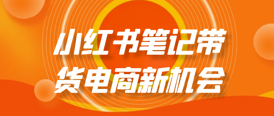 小红书笔记带货电商新机会-润格副业网-每天分享热门副业赚钱项目