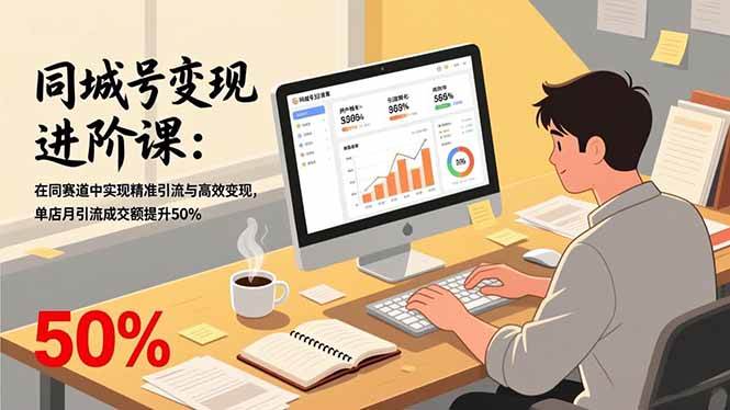 （17015期）同城号变现进阶课：在同城赛道中实现精准引流与高效变现，单店月引流成交额提升50%-润格副业网-每天分享热门副业赚钱项目