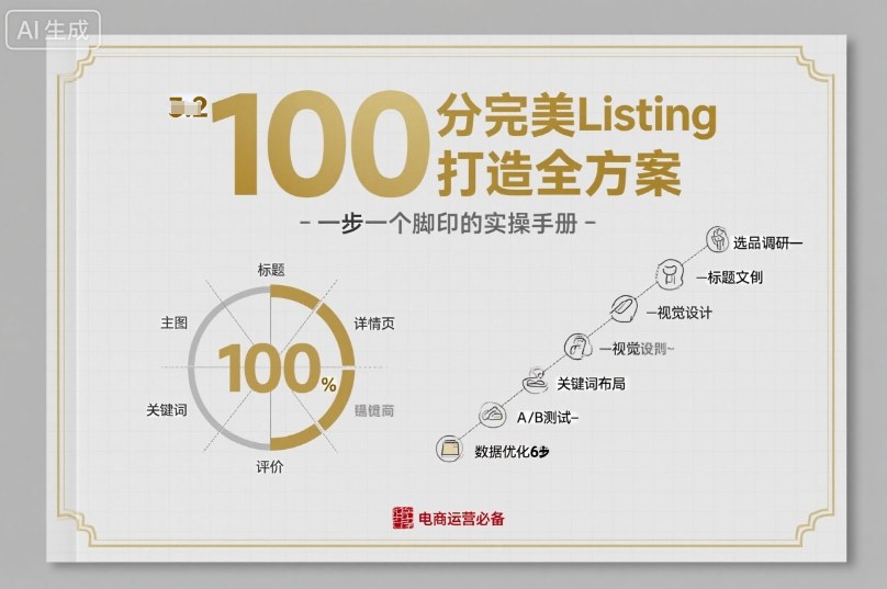 100分完美Listing打造全方案,想要完美listing必须是需要一步一个脚印的-润格副业网-每天分享热门副业赚钱项目