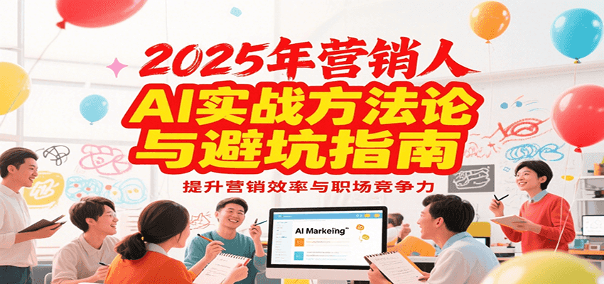 2025年营销实战方法论与避坑指南，利用AI提升营销效率与职场竞争力-润格副业网-每天分享热门副业赚钱项目