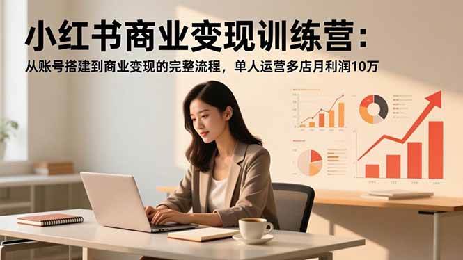 （16698期）小红书商业变现训练营：从账号搭建到商业变现的完整流程，单人运营多店月利润10万-润格副业网-每天分享热门副业赚钱项目