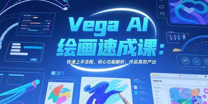（15470期）Vega AI绘画速成课：快速上手流程，核心功能解析，作品高效产出-润格副业网-每天分享热门副业赚钱项目