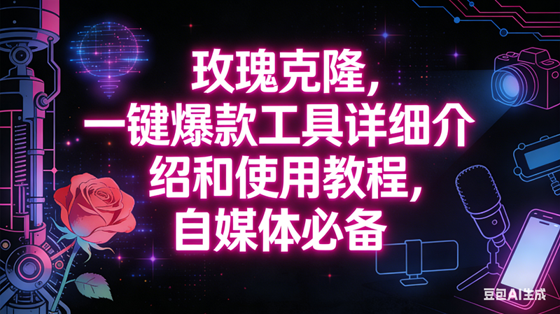 （16811期）玫瑰克隆工具，自媒体必备神器，一键爆款，详细介绍和使用教程-润格副业网-每天分享热门副业赚钱项目