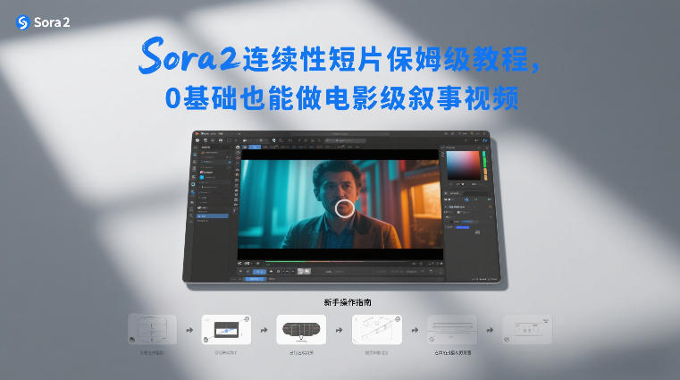 Sora2连续性短片保姆级教程，0基础也能做电影级叙事视频-润格副业网-每天分享热门副业赚钱项目