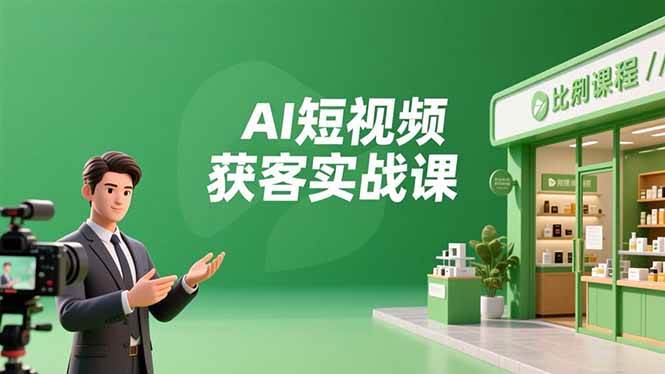（16747期）AI短视频获客实战课，数字人创作、实体行业应用、精准引流，30天获取客源月入6万+-润格副业网-每天分享热门副业赚钱项目