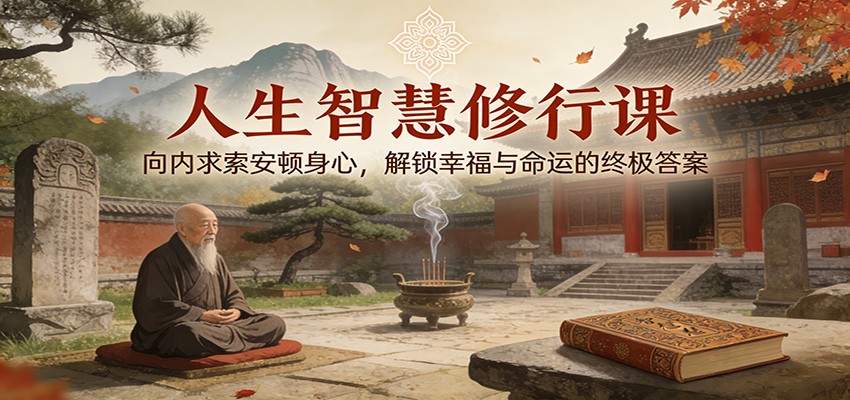 人生智慧修行课：向内求索安顿身心，解锁幸福与命运的终极答案-润格副业网-每天分享热门副业赚钱项目
