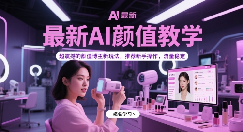 最新AI颜值教学,超震撼的颜值博主新玩法,推荐新手操作,流量稳定-润格副业网-每天分享热门副业赚钱项目