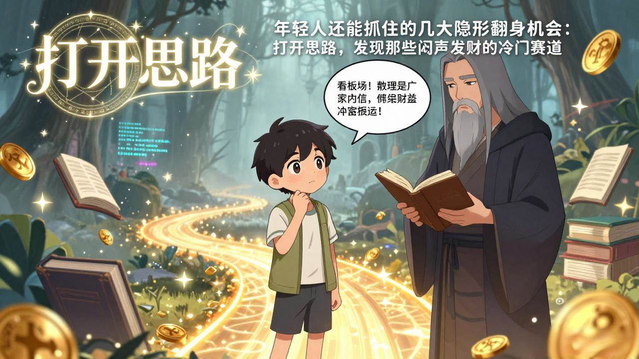 （17471期）付费文1+2：年轻人还能抓住的几大隐形翻身机会：打开思路，发现那些闷声发财的冷门赛道-润格副业网-每天分享热门副业赚钱项目