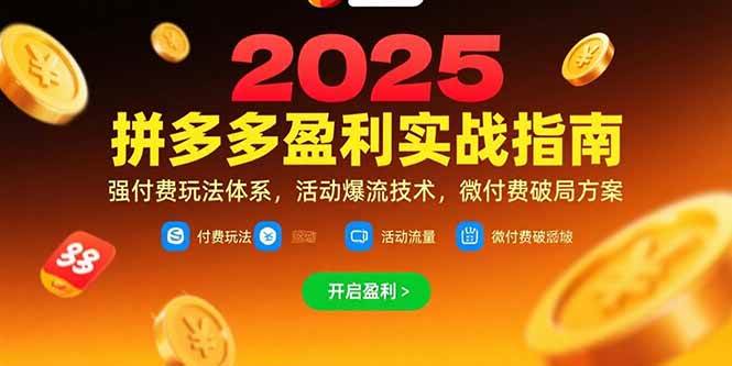 (15357期)拼多多盈利实战指南,强付费玩法,活动爆流技术,微付费破局方案(更新7月)-润格副业网-每天分享热门副业赚钱项目