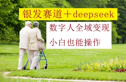 银发赛道+deepseek数字人全域变现,小白也能操作-润格副业网-每天分享热门副业赚钱项目