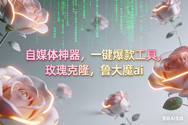 （16965期）ai鲁大魔，自媒体必备的软件，玫瑰克隆神器，一键爆款，详细教程-润格副业网-每天分享热门副业赚钱项目