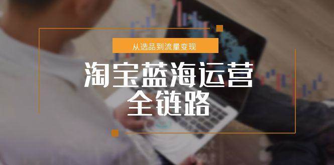 （15160期）淘宝蓝海运营全链路，从选品到流量变现，小类目突围完整方案-润格副业网-每天分享热门副业赚钱项目