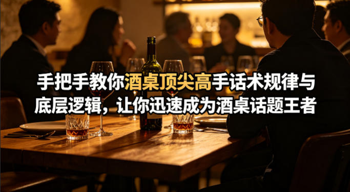 付费文章：手把手教你酒桌顶尖高手话术规律与底层逻辑，让你迅速成为酒桌话题王者(二十年全网独家经验分享)-润格副业网-每天分享热门副业赚钱项目