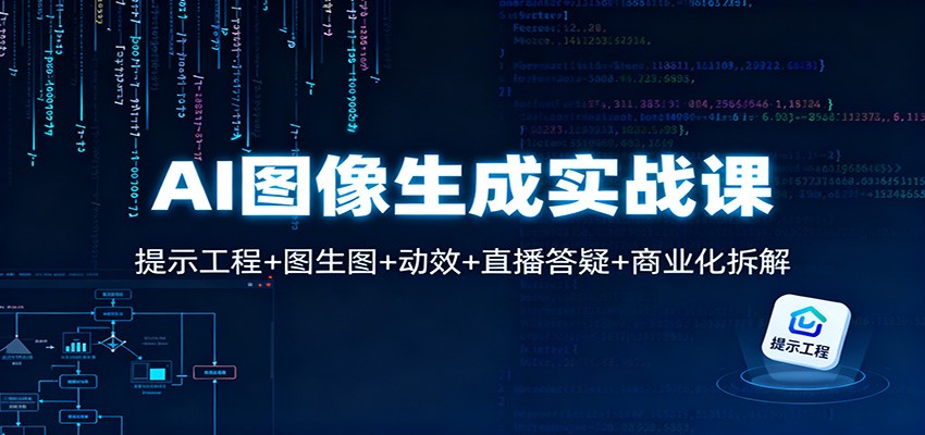 AI图像生成实战课：提示工程+图生图+动效+直播答疑+商业化拆解-润格副业网-每天分享热门副业赚钱项目