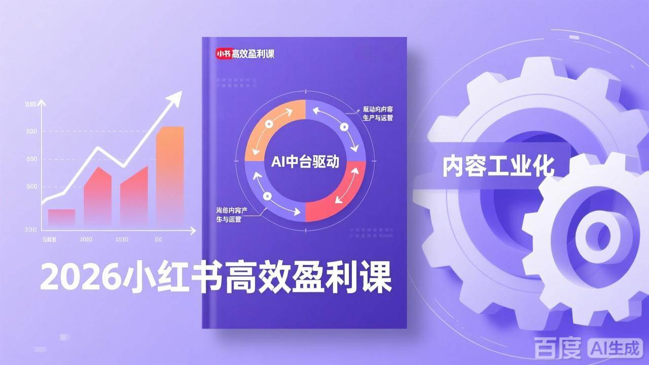 （17291期）2026小红书高效盈利课，流量双引擎+内容工业化+AI中台驱动，构建可复制的千万级营收模型-润格副业网-每天分享热门副业赚钱项目