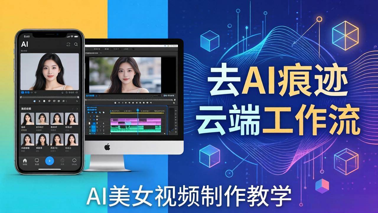 （17928期）AI美女视频制作教学：去AI痕迹，云端工作流出图，手机电脑均可，不需要配置-润格副业网-每天分享热门副业赚钱项目