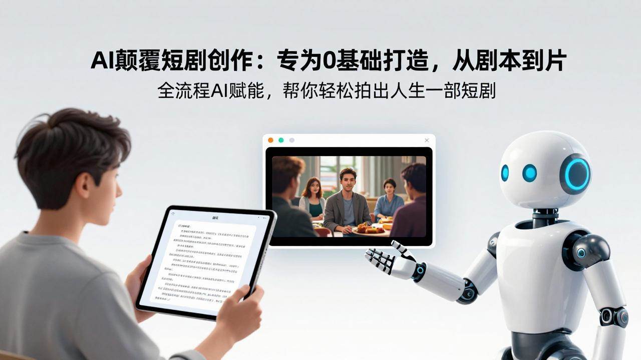 （17564期）AI颠覆短剧创作：专为0基础打造，从剧本到成片全流程AI赋能，帮你轻松拍出人生第一部短剧-润格副业网-每天分享热门副业赚钱项目
