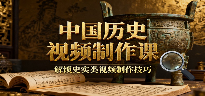 中国历史视频制作课：疆域地图集+参考文案+练习素材，解锁史实类视频制作技巧-润格副业网-每天分享热门副业赚钱项目
