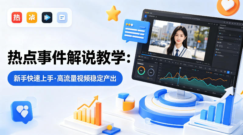 某大V的热点事件解说教学，新手也能快速上手，稳定产出高流量解说视频-润格副业网-每天分享热门副业赚钱项目