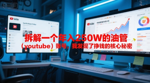 付费文章：拆解一个年入250W的油管（youtube）账号，我发现了挣钱的核心秘密-润格副业网-每天分享热门副业赚钱项目