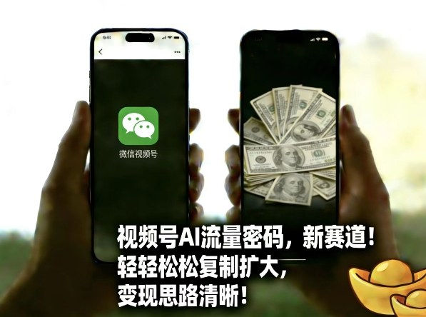 视频号AI流量密码新赛道,轻轻松松复制扩大,变现思路清晰 视频号AI流量密码新赛道,轻轻松松复制扩大,变现思路清晰